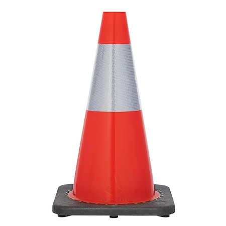Traffic Cone, PVC, 18 H, Orange